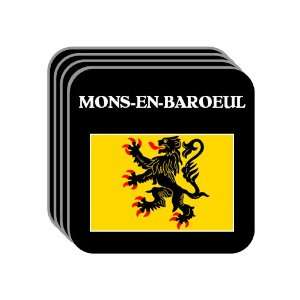 Nord Pas de Calais   MONS EN BAROEUL Set of 4 Mini Mousepad Coasters