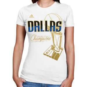 adidas Dallas Mavericks 2011 NBA Champions Ladies Locker Room T Shirt 