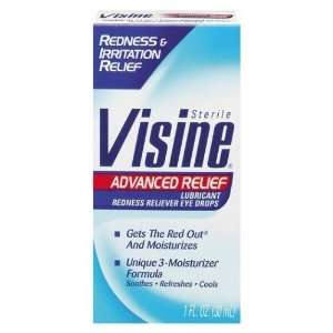 Visine Advanced Relief Lubricant, Redness Reliever Eye Drops, 1 ounce 