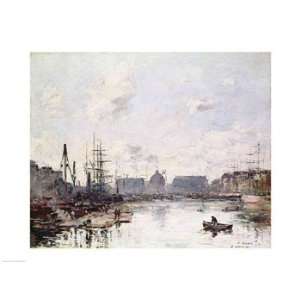 The Port of Trade, Le Havre, 1892   Poster by Eugene louis Boudin 