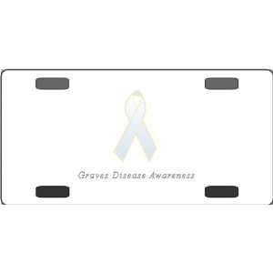 Graves Disease Awareness Ribbon Vanity License Plate