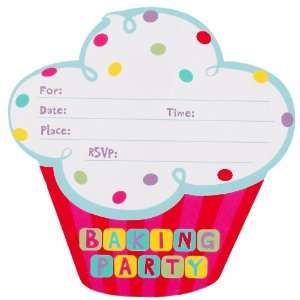  Baking Bash Invitations (8) Party Supplies Toys & Games