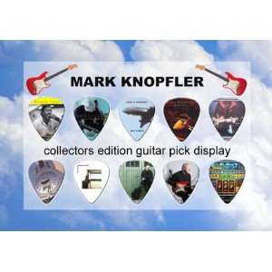  Mark Knopfler Premium Celluloid Guitar Picks Display A5 