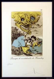 Suite de arte de Salvador Dali Caprices De Goya Rellenar 80p