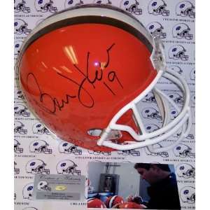  Signed Bernie Kosar Helmet   Full Size   Autographed NFL 