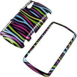   Stripes (Rainbow/Black) Protector Case for Sony Ericsson Xperia PLAY