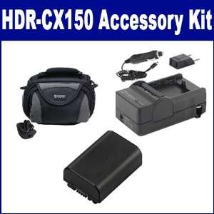 Sony HDR CX150 Camcorder Accessory Kit includes SDNPFV50 Battery, SDM 
