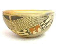   Vintage 1960s Native American Hopi Indian RONDINA HUMA Pottery Bowl
