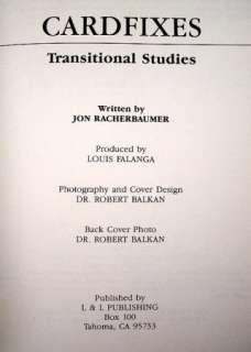 CARDFIXES Transitional Studies By Jon Racherbaumer 1990 FIRST EDITION 