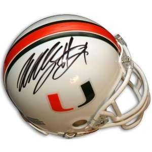  Willis McGahee Autographed Mini Helmet   Miami Hurricanes 