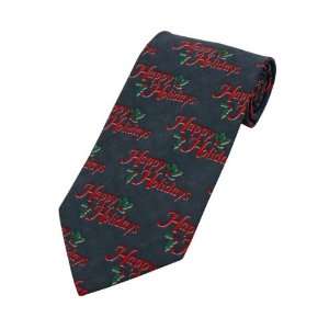  Happy Holidays Pattern Christmas Tie #254