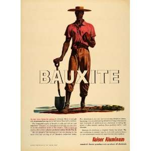  1953 Ad Kasier Aluminum Bauxite Jamaica Mines Mining 