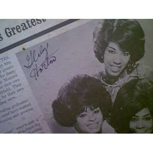  Marvelettes Gladys Horton 1966 LP Greatest Hits Signed 