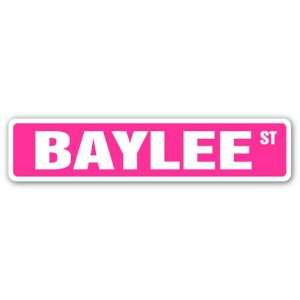  BAYLEE Street Sign name kids childrens room door bedroom 