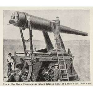  1899 Print Defense Guns Sandy Hook Spanish American War 