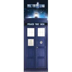  Doctor Who   TV Show Door Poster (The Tardis & Vortex 