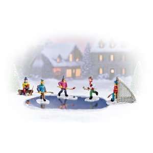  Shot And A Goal Winter Village Accessory Figurines by The 