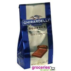 Ghirardelli Chocolate Squares, Milk Chocolate, 5.25 oz (Pack of 6 