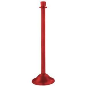  Traditional Portable Post in Torch Red Finish with Rope 