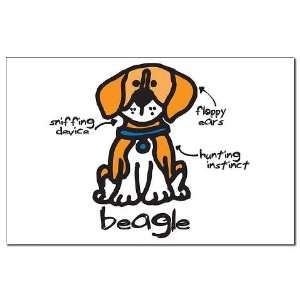 Beagle Dog Breed Standard Funny Mini Poster Print by 