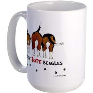  Nothin Butt Beagles Funny Large Mug by  