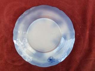 Three TOURAINE Stanley Pottery Flow Blue Plates 8 &5/8  