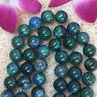 BIG 12mm Amazing Azurite Malachite Round Gemstone Beads