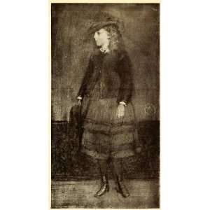   Portrait Miss F. R. Leyland   Original Halftone Print