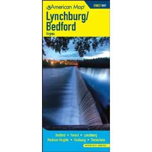   Map 616615 Lynchburg And Bedford Virginia Street Map