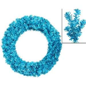  36 Sky Blue Wide Cut Laser Tinsel Artificial Christmas 