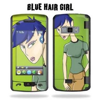   Skin Decal for LG enV Touch VX11000   Blue Hair Girl by MightySkins