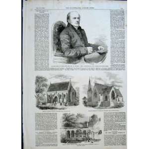  Rev Dr Longley Bishop Durham 1856 Antique Print