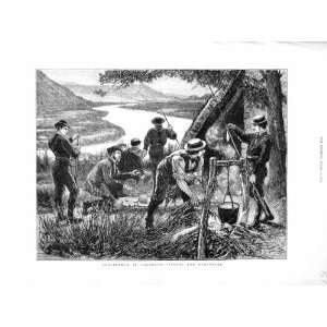   1872 Englishmen Colorado America Fishing River Country