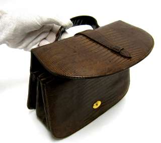 Vintage Lizard Skin Leather Bellestone Purse Bag  