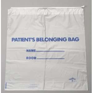  Bag, Patient Belonging, Drawstrg, Wht, Prnt Health 
