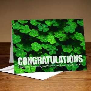  Successories Congratulations Shamrocks 25 Pack Greeting 