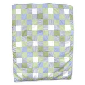  Blue and Sage Patchwork   Crib Quilt Baby
