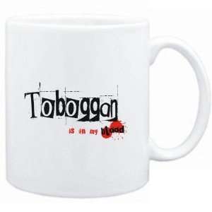  Mug White  Toboggan IS IN MY BLOOD  Sports Sports 