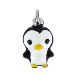  15mm Penguin Enamel Charm Arts, Crafts & Sewing