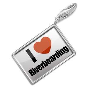  FotoCharms I Love river boarding   Charm with Lobster 
