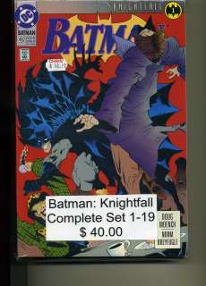 Batman Knightfall Bane Complete Set  