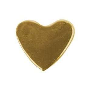 Short Cut To Style Iron On Gold Polished Metal Accents Large Heart 32 