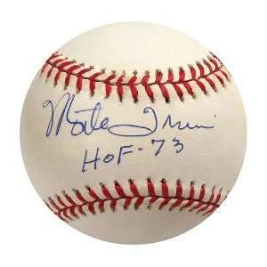   Signed Monte Irvin Ball   Official Major League HOF73 
