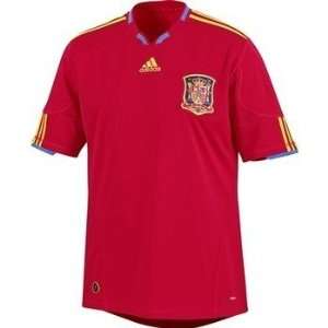  Team Spain 2010 World Cup Soccer Home Jersey SS L NWT 