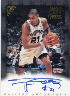 1999 00 Topps Gallery Autographs Auto #TD Tim Duncan  