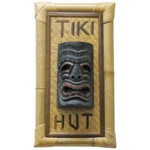  Hawaii Bamboo Sign Tiki Hut