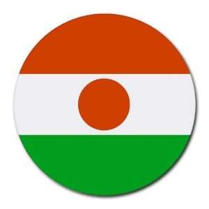  Niger Flag Round Mouse Pad