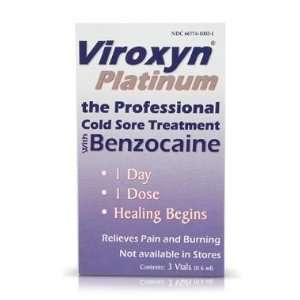   Viroxyn Viroxyn Cold Sore Treatment 3 vials per pack Beauty
