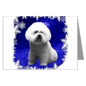 bichon frise holiday design Greeting Cards Pk of Pets Greeting Cards 