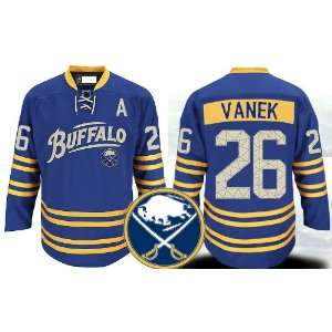   NHL Jerseys Thomas Vanek Third Blue Hockey Jersey (ALL are Sewn On